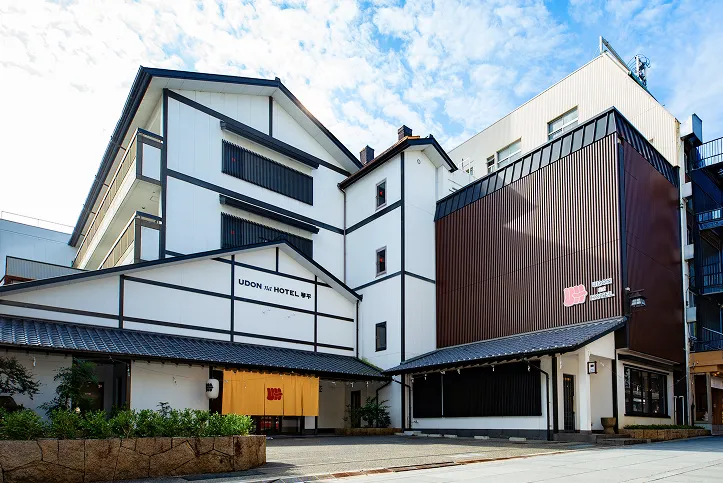 Udon na Hotelの外観。