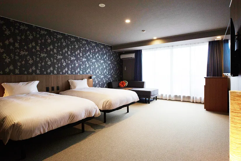 「琴庵／ことあん」デラックスツインルーム。